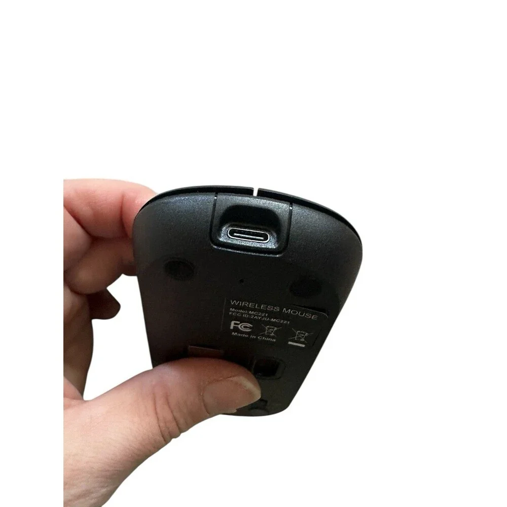 NEW Led Backlit Black Wireless Computer Mouse Rechargeable Model MC221